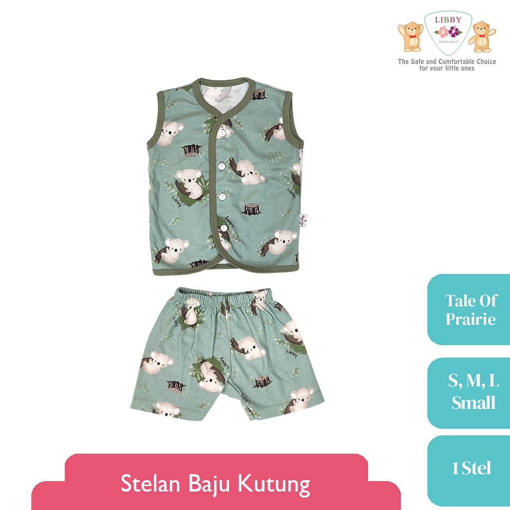 Libby Stelan Baju Kutung Kancing Depan Celana Pendek - Tale Of Prairie Series (isi 3 Pcs)