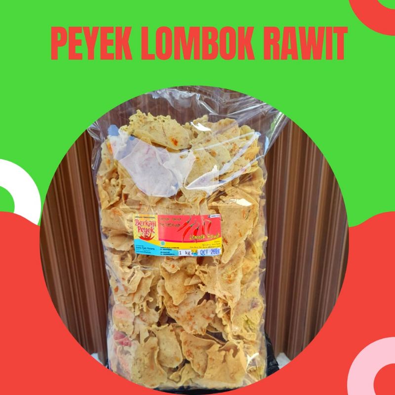 

ARONA FOOD PEYEK LOMBOK RAWIT 1KG CEMILAN PEDAS ENAK MURAH SEHAT