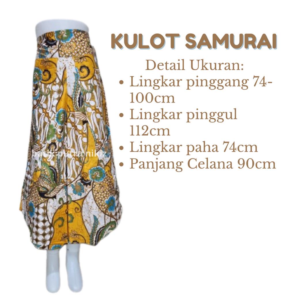 Celana Kulot Batik Samurai Layer Sayap