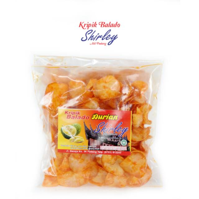 

Shirley Kripik Balado Shirley Durian 250gr - Kripik Singkong Balado / Sanjay Balado Padang