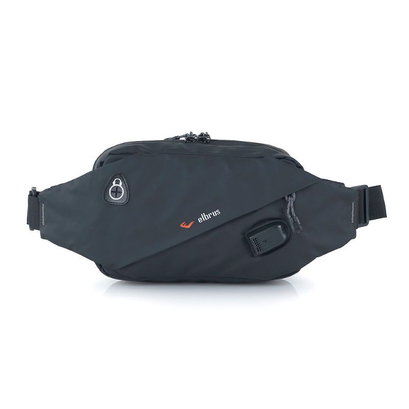 Tas Selempang Pria Terbaru Fitur USB | Tas Pinggang Distro | Slingbag Waistbag Waterproof Anti Air