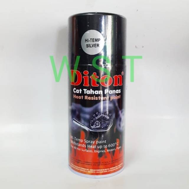 DITON HI TEMP SILVER Perak Cat Semprot Pilox Pylox Tahan Panas