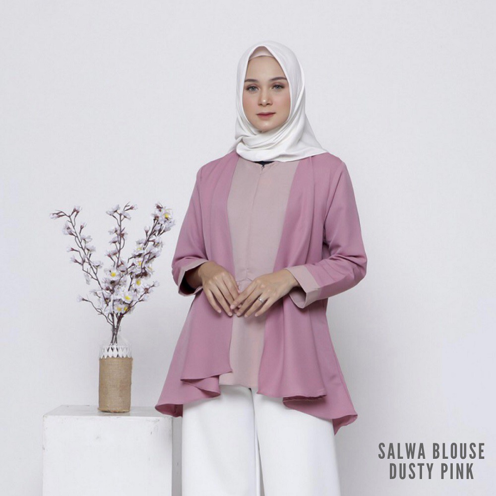 Salwa Blouse Baju Atasan Wanita by FEMINE Shopee Indonesia