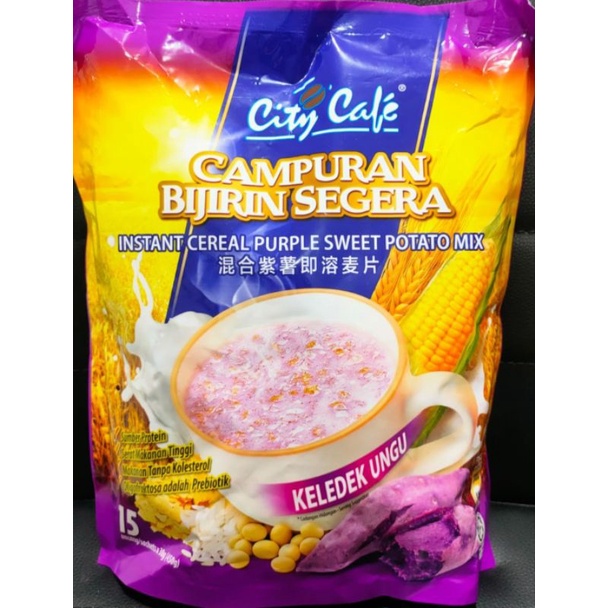 

City Cafe Bijirin Segera Susu Jagung Original / Purple Sweet Potato mix