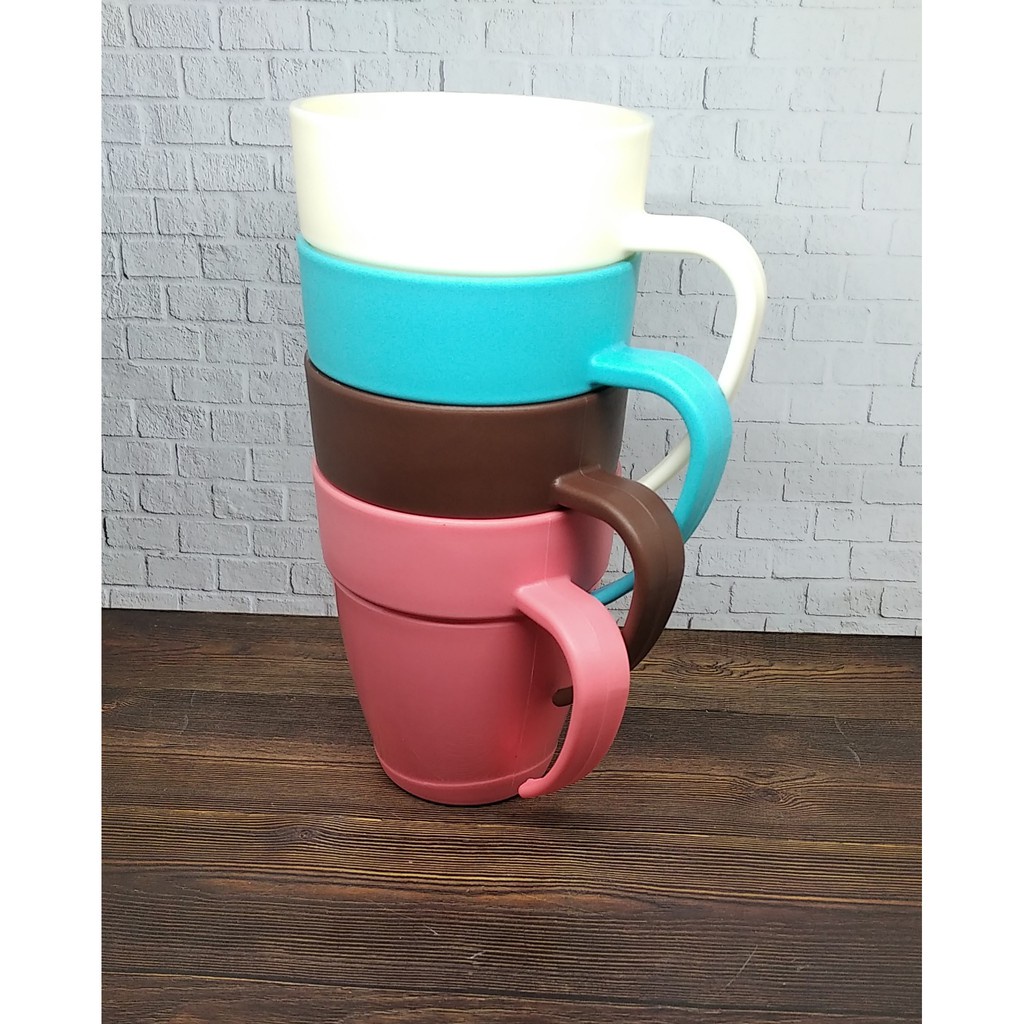 GELAS GAGANG PLASTIK GDU 1 LUSIN GELAS MINUM GAGANG GELAS PLASTIK