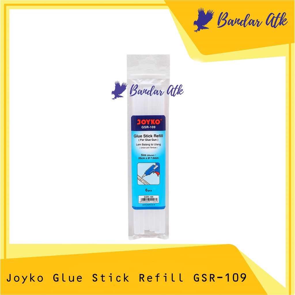 

Isi Lem Tembak Joyko GSR 109 Glue Stick Refil Lem Bakar 6 PCS [1 PACK]