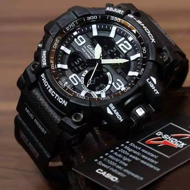 JAM TANGAN CASIO G SHOCK GG 1000 LIST PUTIH ANALOG DIGITAL ANTI AIR