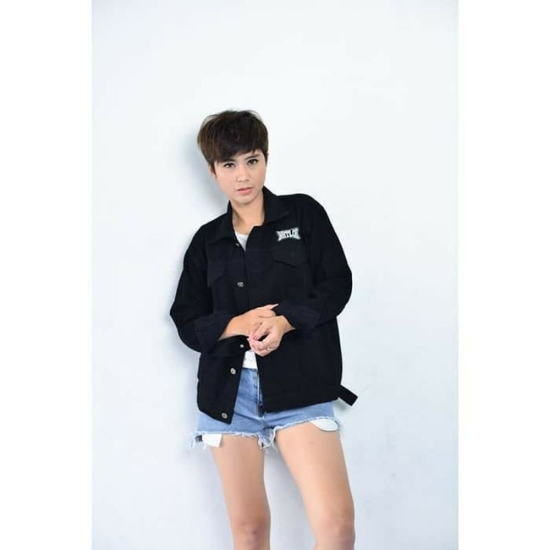 JAKET JEANS MOTIF GAMBAR + BORDIR