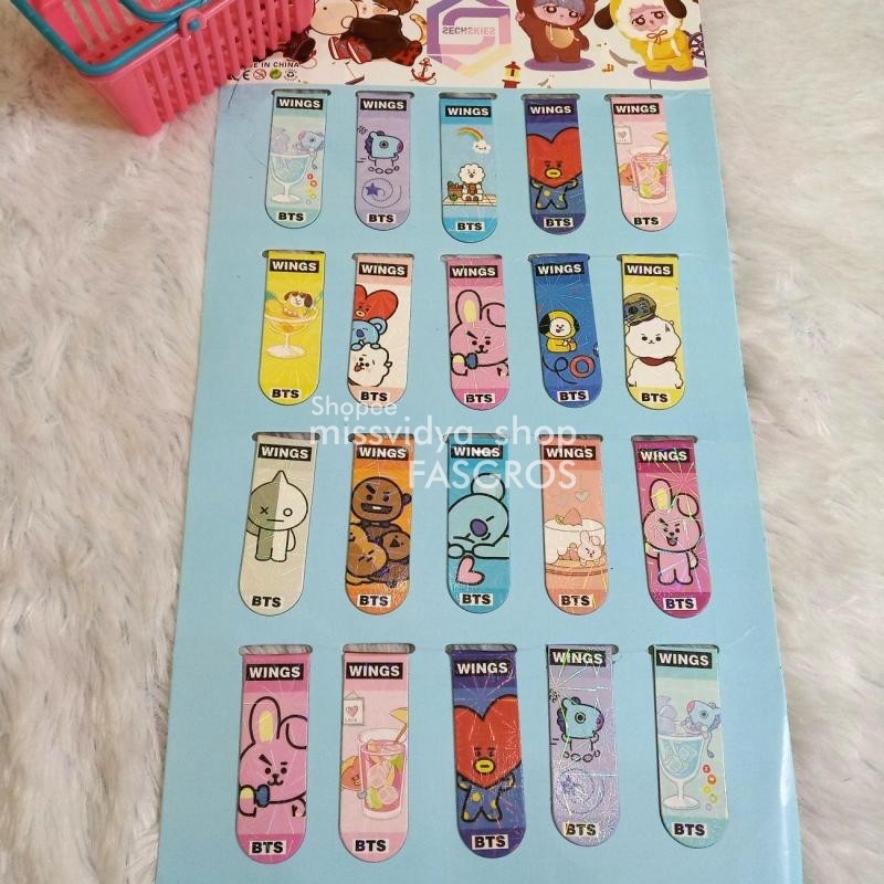 

[Isi 20] Pembatas Buku Magnet Kartun