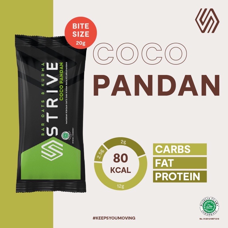 

Strive bite Size Rasa Coco Pandan