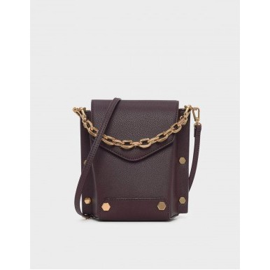 Tas Selempang bahu wanita mini unik Charles and Keith / Woman Stud Detail Chain Sling Bag Original