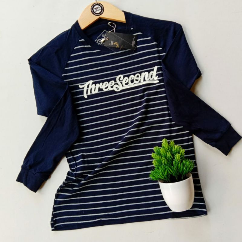 kaos panjang merk three second