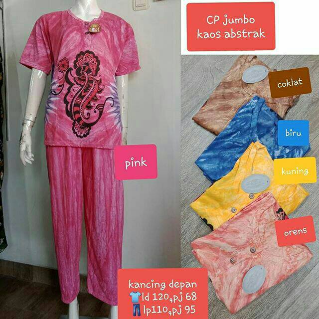BAJU TIDUR UKURAN JUMBO,  BAHAN KAOS