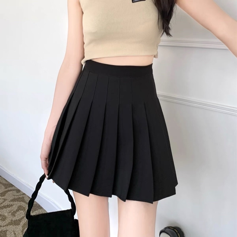 [PO] basic korea skirt | bawahan rok polos tennis skirt mini gaya korea fashion ulzzang