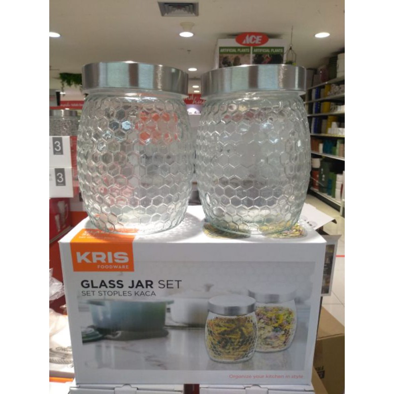Glass jar set by Krishome