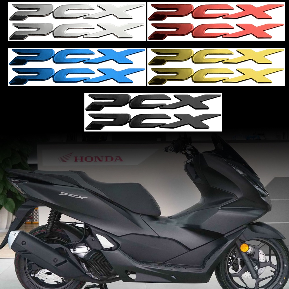 3D Resin Gel PCX Stiker Honda Motocross Motor Emblem Stiker untuk Honda Pcx 125 150 Pcx125 Pcx150 2015 2018