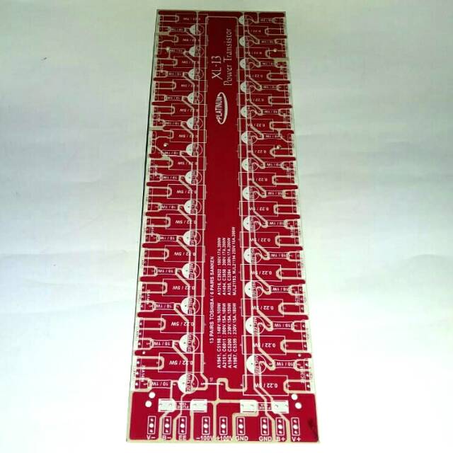 Papan PCB TR final.PCB Transistor final 30cm FIBER XL-13 PLATINUM