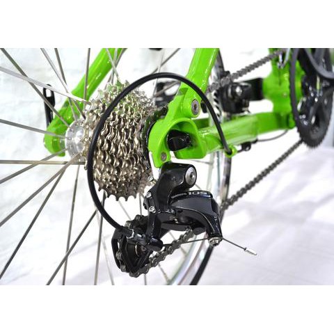 Sepeda Balap Folding Jepang Tyrell Fx Folding Minivelo Fresh Lime Green Shopee Indonesia