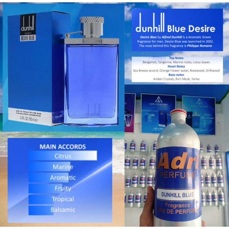 Dunhill Blue Desire Best SellerBibit Parfum Asli-Premium