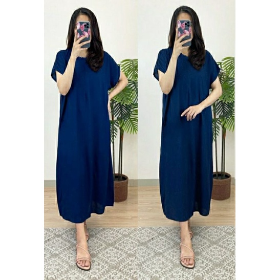 Daster busui daster rayon jumbo daster busui polos semata kaki daster busui panjang polos friendly size XXXXL bahan rayon berkwalitas lembut, halus dan adem