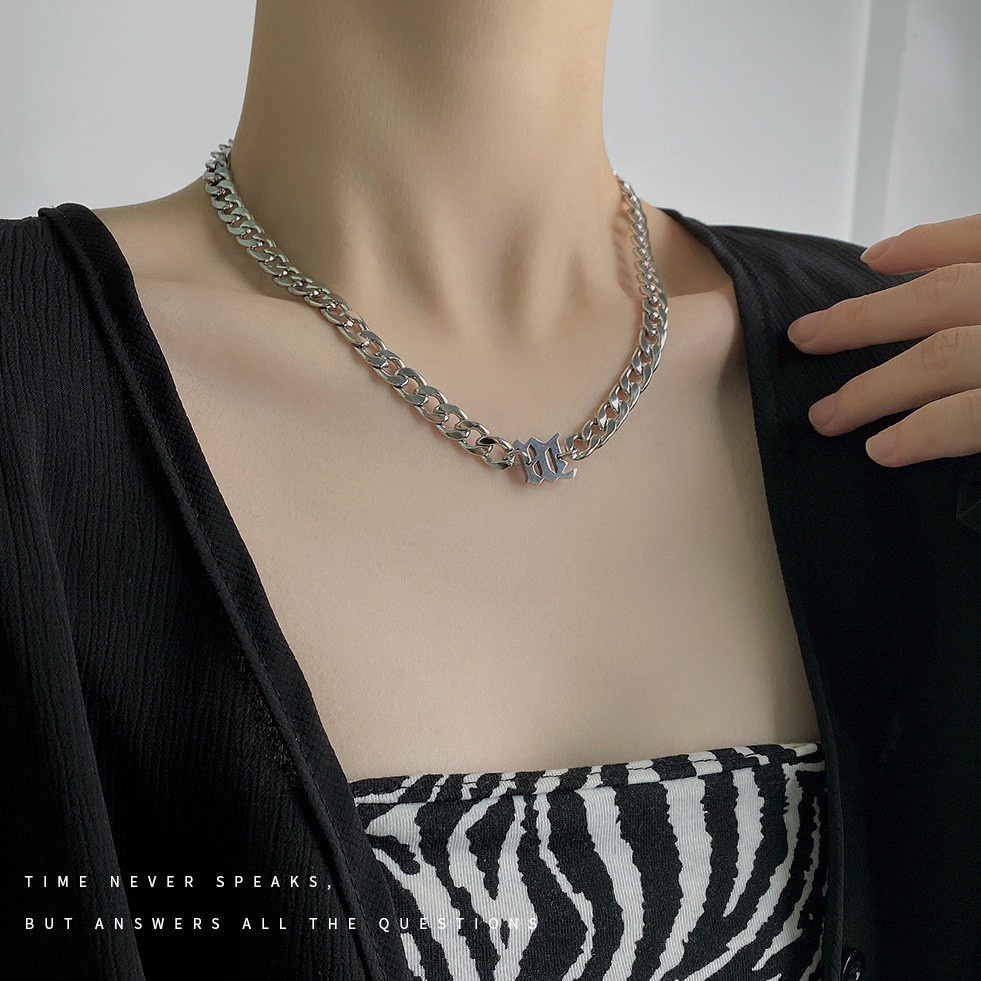 Necklace Accessories Hip Hop Simple Fashion Clavicle Chain Street Pendant