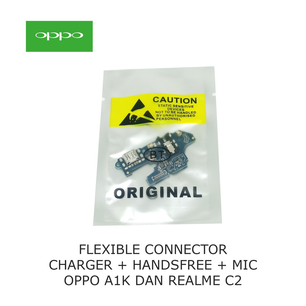 FLEXIBLE CONNECTOR CHARGER + HANDSFREE + MIC OPPO A1K / REALME C2
