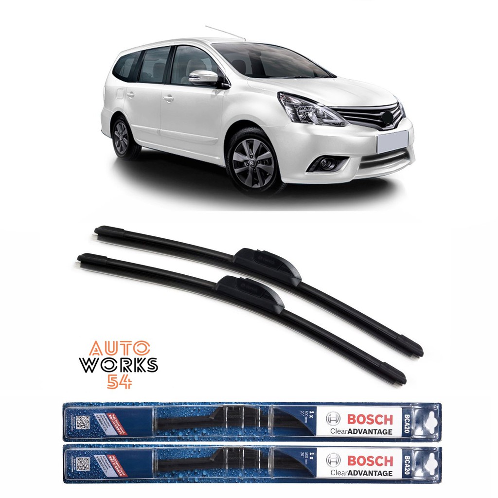 Wiper Mobil Frameless Sepasang (2pcs) Bosch Clear