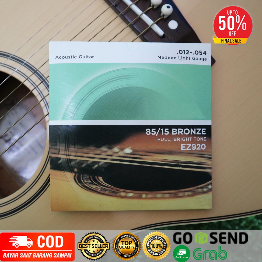 Senar Gitar untuk gitar Akustik String steel kwalitas import kode EZ920 | 0.12