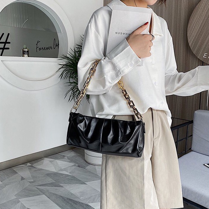 Tas Wanita Fashion Korea Import - Shoulder Bag Wanita Import Fashion Korea Terbaru Model Kekinian - Tas Bahu Wanita Import - Tas Pesta Wanita Import - SL55