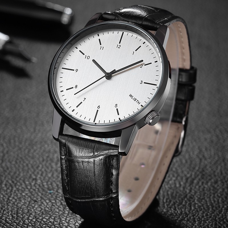 SALE Jam Tangan Pria Import Wlisth P604 Strap Leather Original