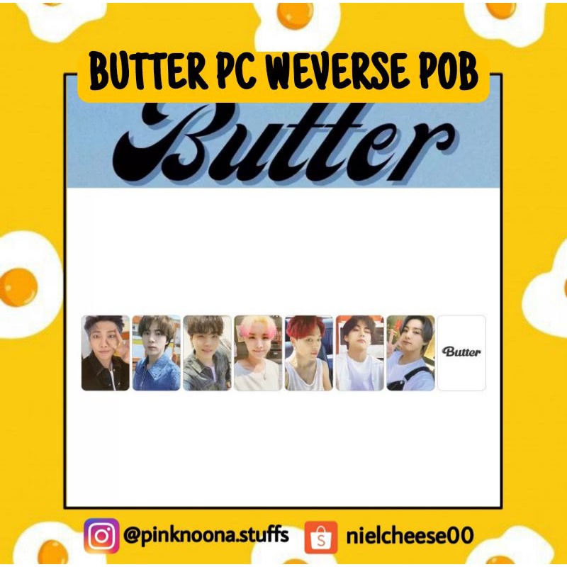 PC BTS BUTTER WEVERSE POB PO BENEFIT PHOTOCARD KPOP