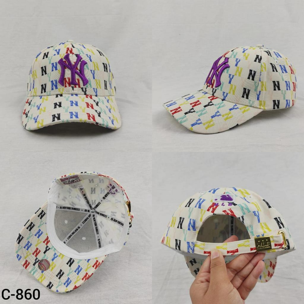 C-860 Topi NY MLB Rainbow Cap White