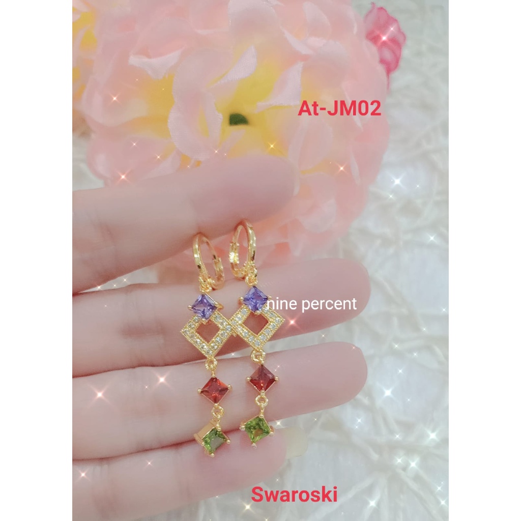 ANTING JURAI SWAROSKI /PERHIASAN DEWASA/AKSESORIS FASHION/FASHION/ANTING