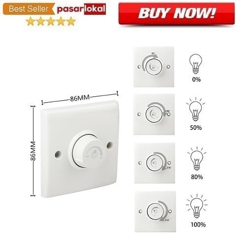 PL -  Dimmer lampu peredup lampu Saklar Dimmer Lampu