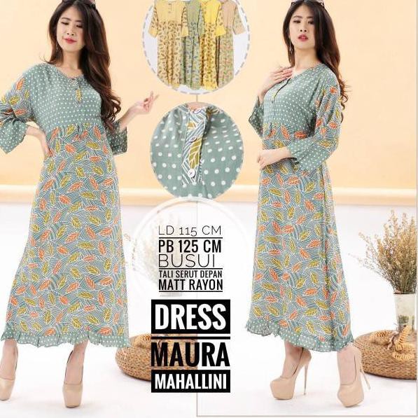Maura Mahallini soloan - daster lengan panjang - daster murah - bumil - busui batikpantura11