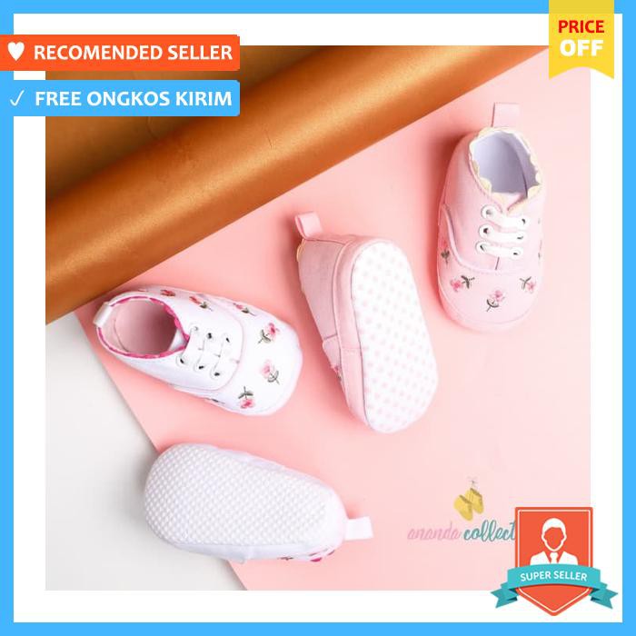Baju & sepatu bayi - sepatu bayi / sepatu bayi prewalker / sepatu bayi perempuan embroidery