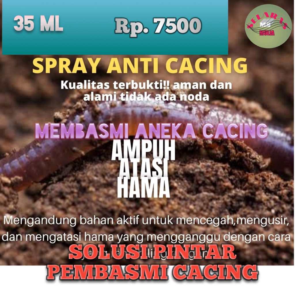 Cairan Pembasmi Cacing Semprot Murah 35 ML, Obar Anti Cacing Lintah Ampuh, Jual Obat Alami Pembasmi 