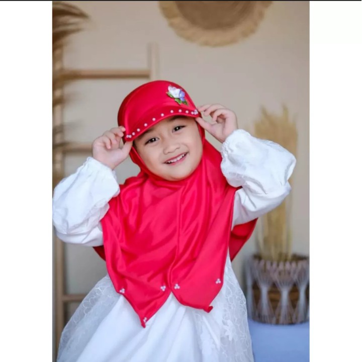 Jilbab Anak Perempuan JILTOP MUTIARA Allsize 3 - 6 Tahun Hijab Anak Lucu