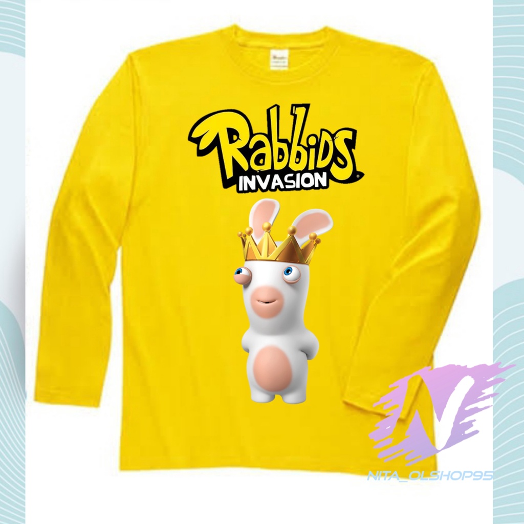 kaos rabbids baju kaos anak rabbid invasion kaos lengan panjang