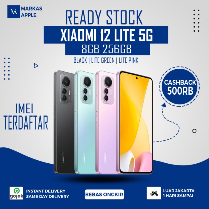 Xiaomi 12 LITE 5G 8GB/256GB RAM 8GB Snapdragon 778G Garansi Resmi