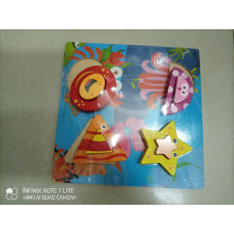 Puzzle 3 Dimensi / timbul hewan laut