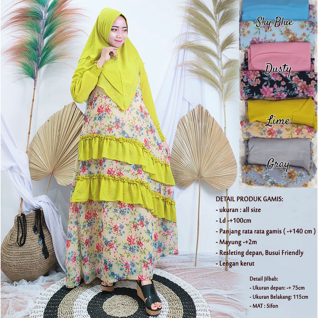 gamis ceruty premium / gamis ceruty / baju gamis ceruty