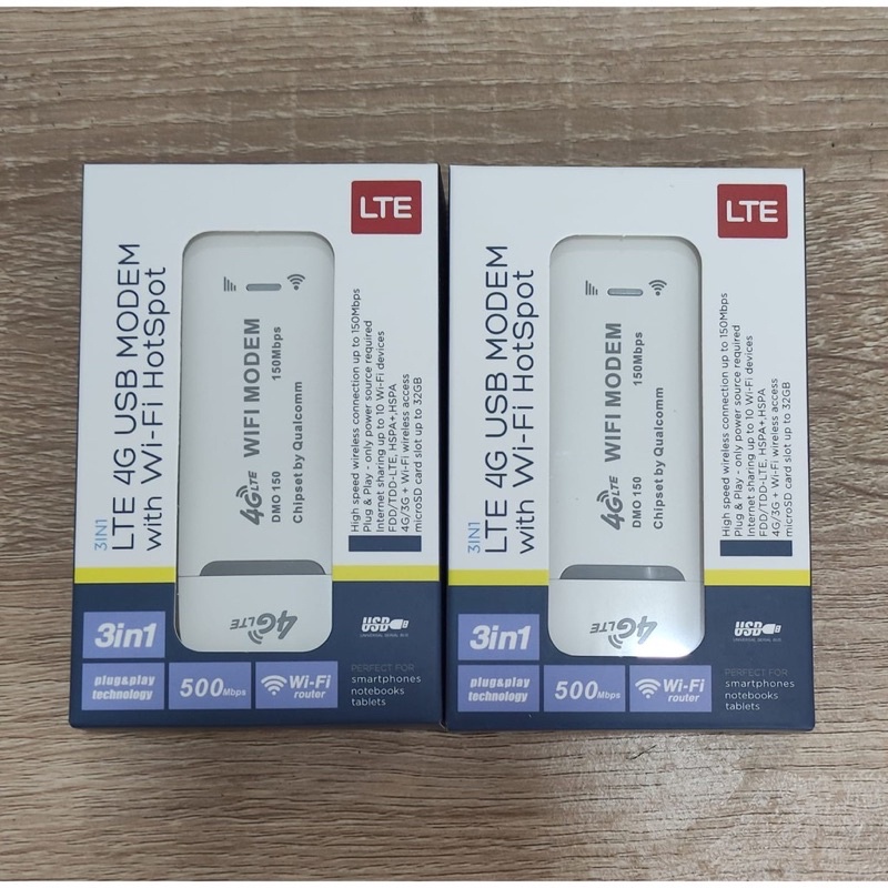 MODEM ALL GSM USB 3 IN 1 LTE 300Mbps 4G WITH WIFI HOTSPOT