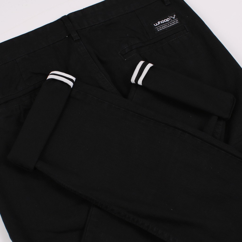 Whoopculture &quot;Muntjac&quot; Black Raw Chino