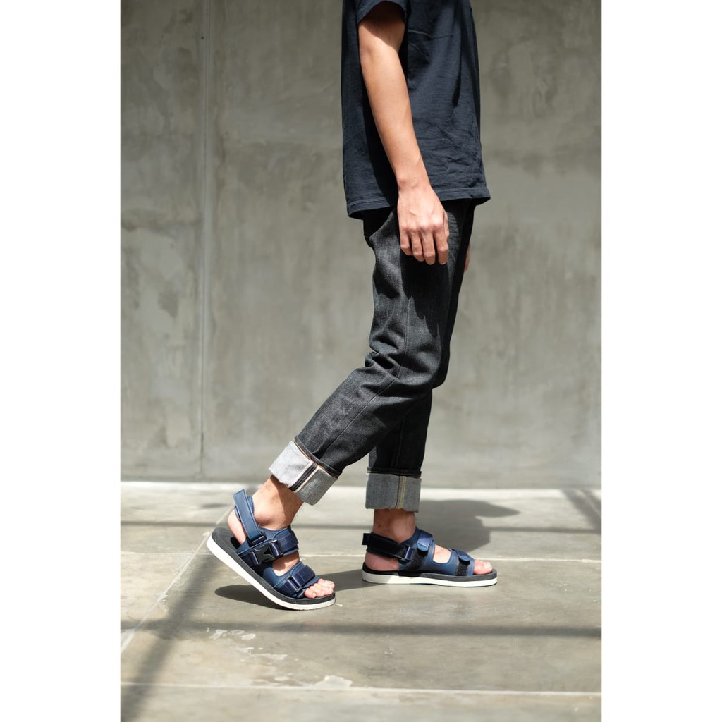 sandal kasual volkerfootwear / sandal santai / cuuter navy