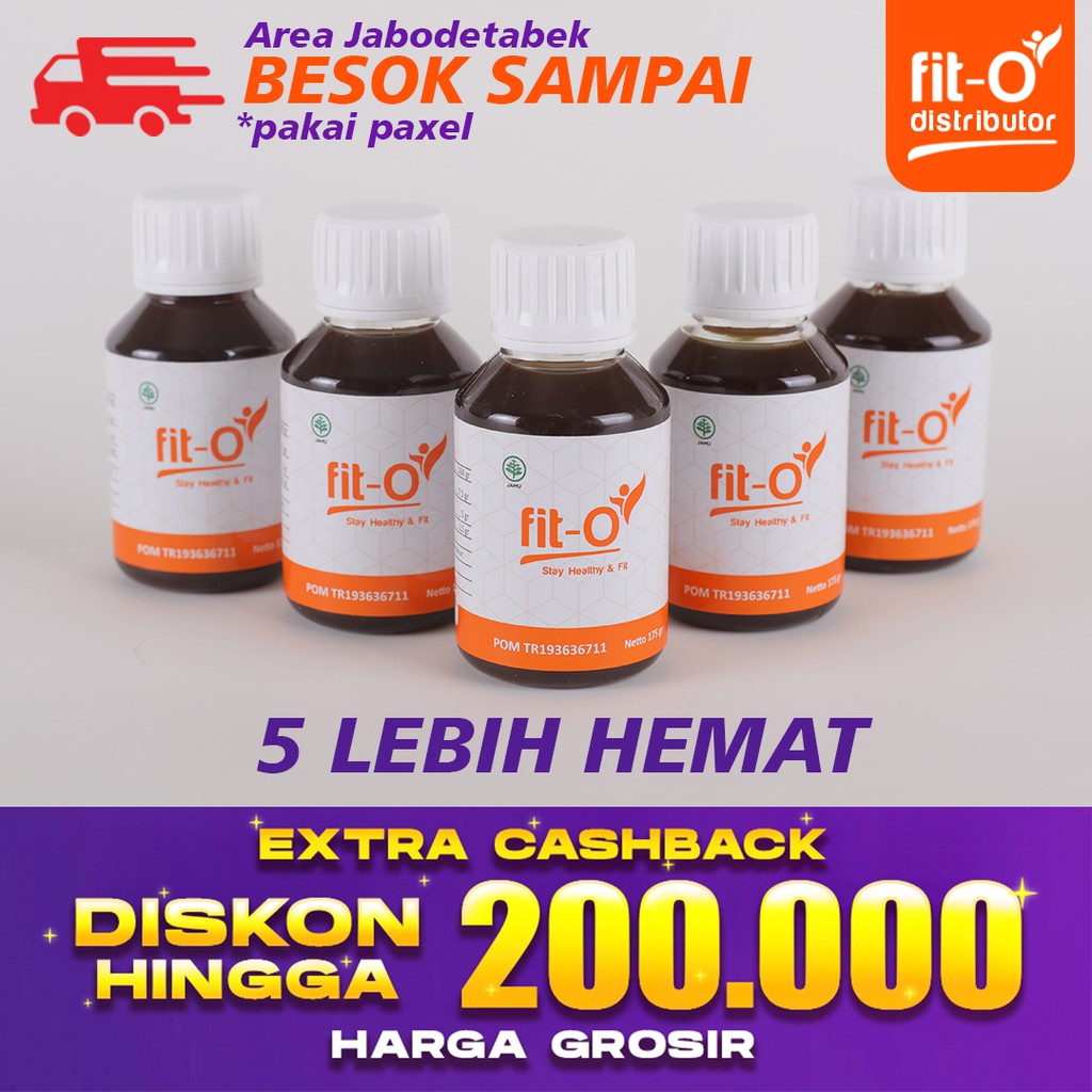 Fit-O Suplemen Probiotik Jaga Imun Tubuh 5 Botol fit o