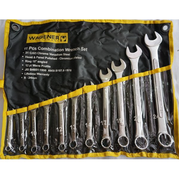 KUNCI RING PAS SET 11 PCS 8-24MM WAGENER BERKUALITAS