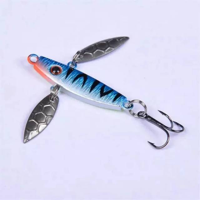 Terlaris Minnow Lure Minow lur Micro JIG Spinner Spoon Lure 5 cm 7 gram