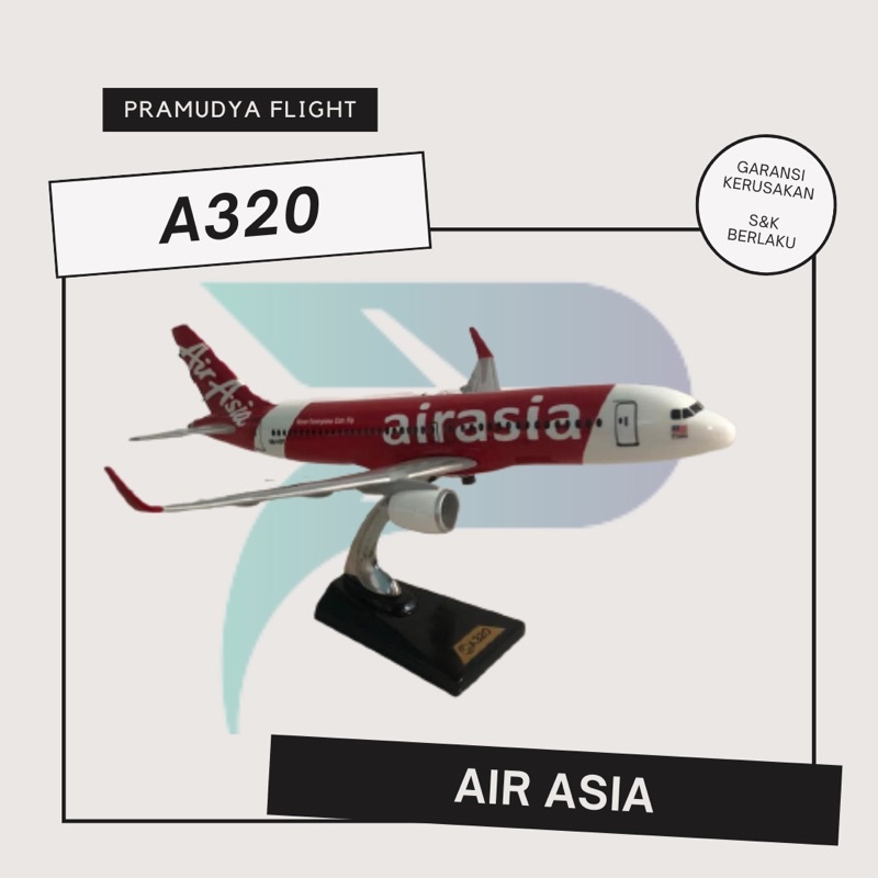 miniatur pesawat air Asia A320neo