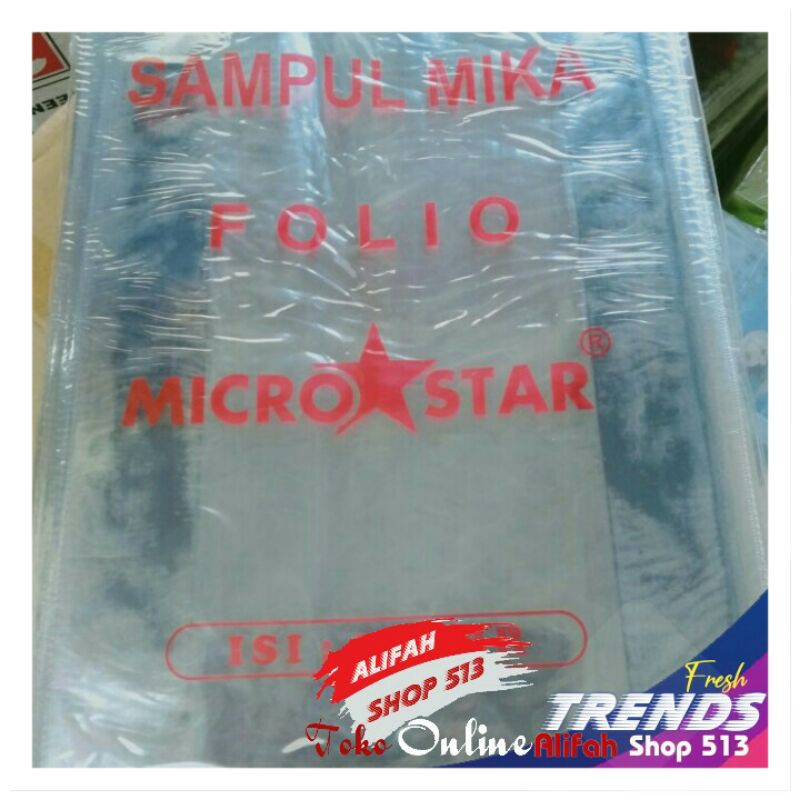 

Sampul Buku Mika Sampul Plastik Uk Buku Folio Isi 10lbr